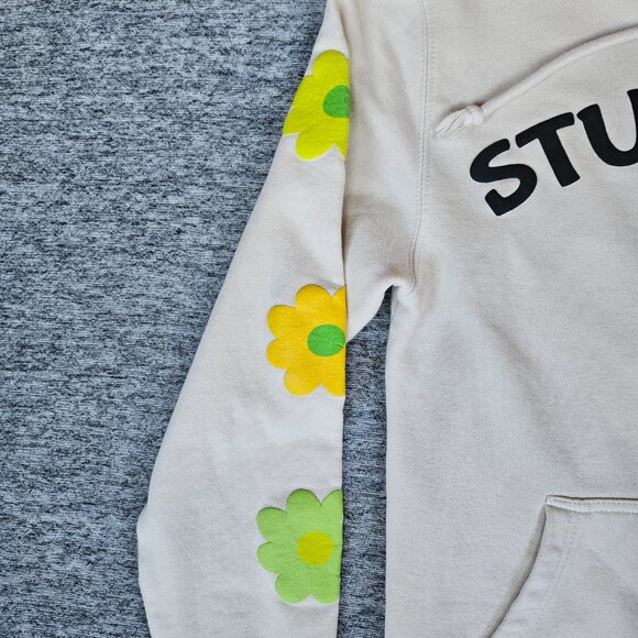 Sturniolo Triplets Hoodie Beige Long Sleeve Logo Floral Unisex Small 2 Million - Picture 5 of 13